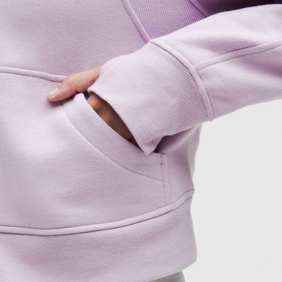 Lululemon Scuba Hoodie Cropped in Faint Lavender - Picture 3 of 7